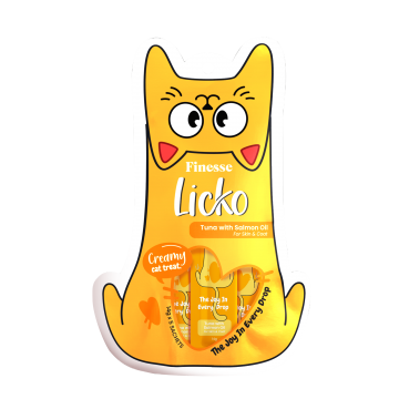 Finesse Licko Creamy Treat Tuna Salmon Oil 14g x 5s (5 packs)